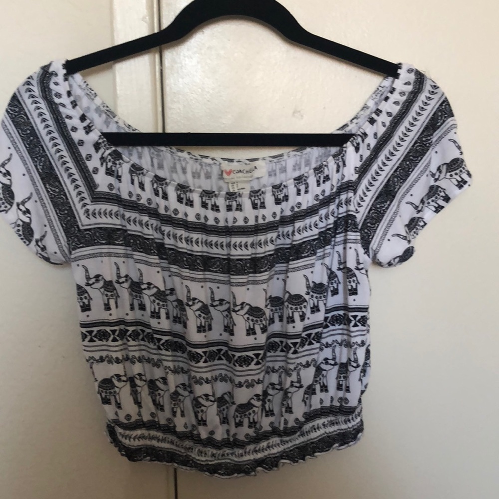 Cropped Off the Shoulder Top